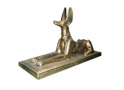 Ägyptische Figur Schakal Anubis aus Kunststoff Groß god of death Dekoration 23cm