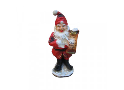 Weihnachtsmann Figur Statue Deko Figuren Dekoration Nikolaus Skulptur 41cm Neu