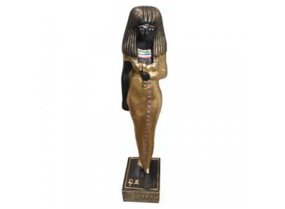 Ägypten Skulptur Kleopatra Kunststoff Statue Figuren Statuen Antik Stil 35 cm