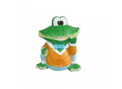 abstrakte Skulptur Frosch Dekoration Figur Kunststoff Realistisch Deko Statue