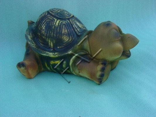 Design Schildkröte Figur Statue Skulptur Figuren Skulpturen Garten Deko Statuen