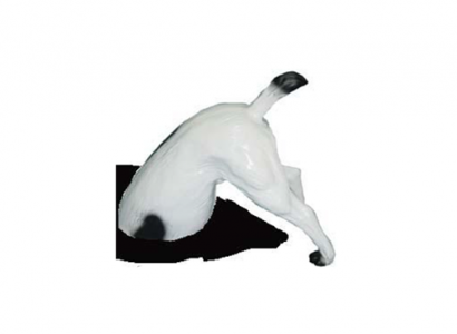 Verrückte Gartenfigur Statue Hund mit Hinterteil 25 cm Skulptur Figuren Statuen