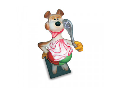 Skulptur Bär mit Eis Werbung Eisdiele Figuren Statuen Aufsteller 180 cm Comic