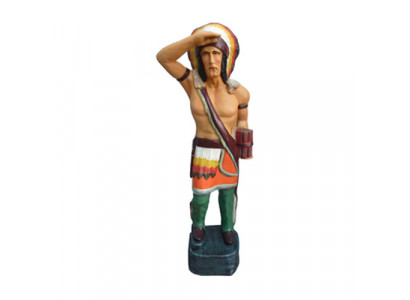 Indianer Figur Statue Ureinwohner USA Garten Deko Skulptur Figuren Statuen 190cm