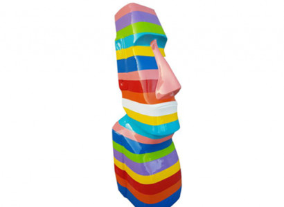 Skulptur Moai Osterinsel Figuren Statue Designer Statuen Abstrakre Figur 75cm