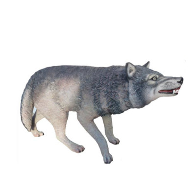 Wolf Garten figur abstrakte figuren statuen moderne bemalt neu 130cm statue