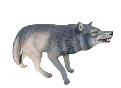 Wolf Garten figur abstrakte figuren statuen moderne bemalt neu 130cm statue