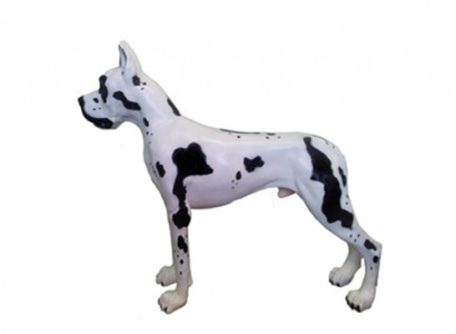 Hund Lebensgroße Figur Dekoration Statuen Skulptur Garten Deko Figuren 125cm neu