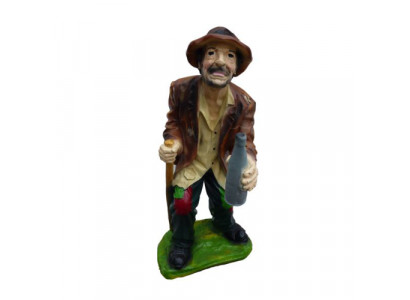 Deko Figur Statue Skulptur 95cm Figuren Statuen Skulpturen Alkoholiker Obdachlos