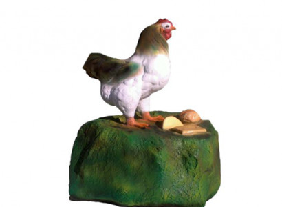 Deko Figuren Henne aus Kunststoff Osterdeko Huhn Garten Figur Höhe 59 cm Neu