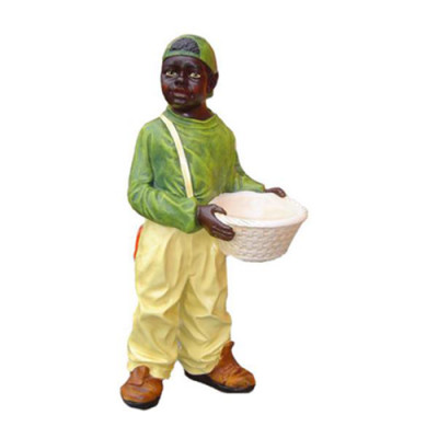 Deko Figur Statue Skulptur 90 cm Figuren Statuen Skulpturen Schwarzer USA P36