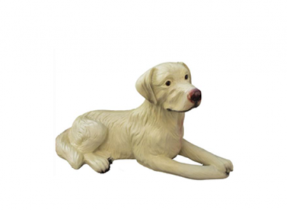Hund figur Hunde figuren statuen moderne Beige bemalt neu 88cm statue Skulptur