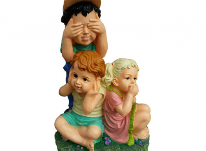 Deko Figur Statue Skulptur 48 cm Figuren Statuen Skulpturen Verstecken Kinder
