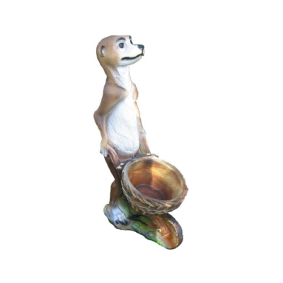 Modern Design Frettchen Garten Kunststoff Deko Skulptur 60cm Statue Dekoration