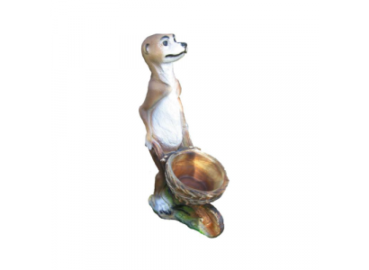Modern Design Frettchen Garten Kunststoff Deko Skulptur 60cm Statue Dekoration