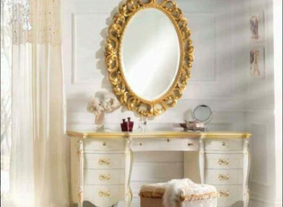 Schminktisch Spiegel Hocker Set Komplett Kommode Schlafzimmer Neu 3tlg. Konsole