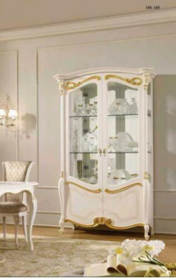 Edle Vitrine Schrank Schaufenster Wohnzimmer Glas Neu Glasschrank Schränke Neu  