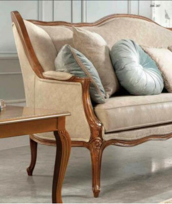 Sofa 3 Sitzer Couch Polster Sofas Couchen Wohnzimmer Design Textil Stoff Neu