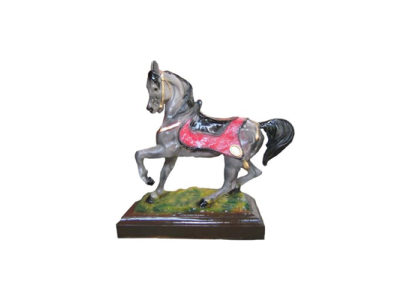 Pferd figur abstrakte figuren statuen moderne bunt bemalt neu 42cm statue