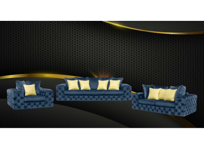 Luxus 4 Sitzer Couch Polster Sofa Leder Stoff Textil Couchen Garnitur Dreisitzer