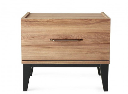 Gruppe Nachtkonsole Nachttische Beistellttische Holz Braun Set 2tlg