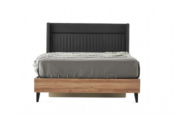 Bettrahmen Doppelbett Bett Holzbett Braun Bettgestelle Schlafzimmer