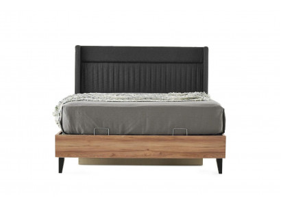 Bettrahmen Doppelbett Bett Holzbett Braun Bettgestelle Schlafzimmer