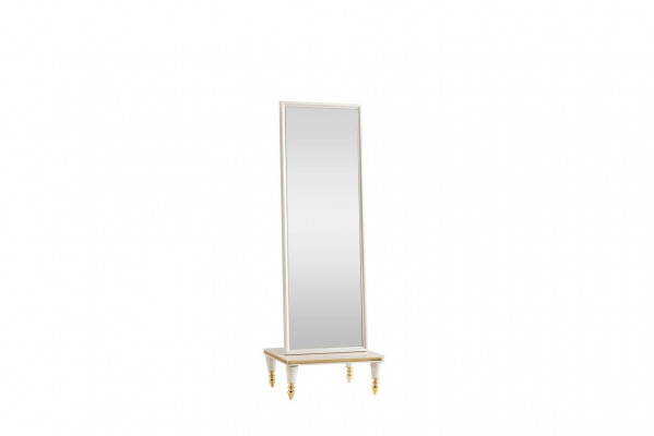 Spiegel Weiß Schlafzimmer Modern Stehspiegel Metall Elegantes Standspiegel Neu