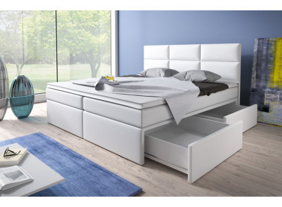 Boxspring Betten Bett Polster Kunstleder Designer Hotel Doppel Luxus Design Neu