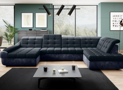 Sofa Couch Polster Garnitur Wohnlandschaft Design Ecksofa U Form Sofas Couchen