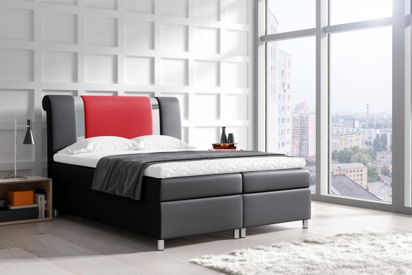 Bett mit Bettkasten Boxspring Betten Möbel Doppel 160x200 Schlafzimmer Hotel Neu