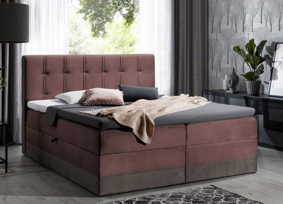 Boxspringbett Möbel Doppel Hotel 180x200 Schlafzimmer Bett mit Bettkasten Neu