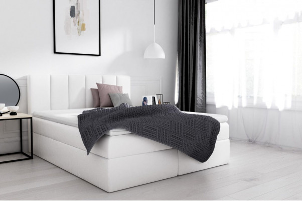 Boxspringbett Doppelbett Bett mit Bettkasten Ehebett Betten Polsterbett Weiß Neu