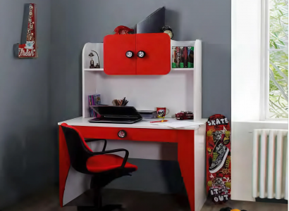 Schreibtisch Mit Regalen Moderner Jugendzimmer Kinderzimmer Designer Möbel Luxus