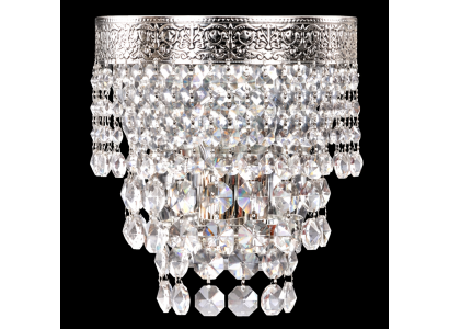 Wandleuchte Wandlampe Wandleuchten Lüster Wand Lampen Kristall Silber