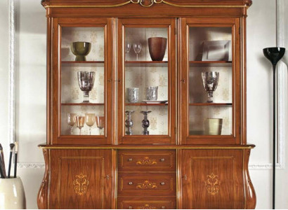 Italienische Möbel Vitrine Schrank Wohnzimmer Anrichte Schränke Vitrinen xxl big