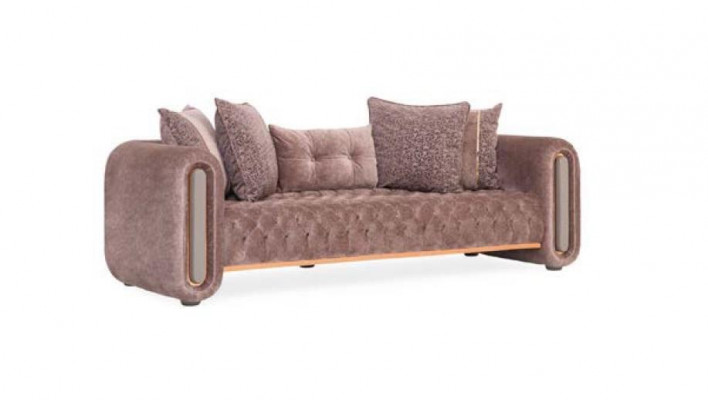 Braune Dreisitzer Couch Sofa Möbel Polster Einrichtung Couchen Sofas Neu