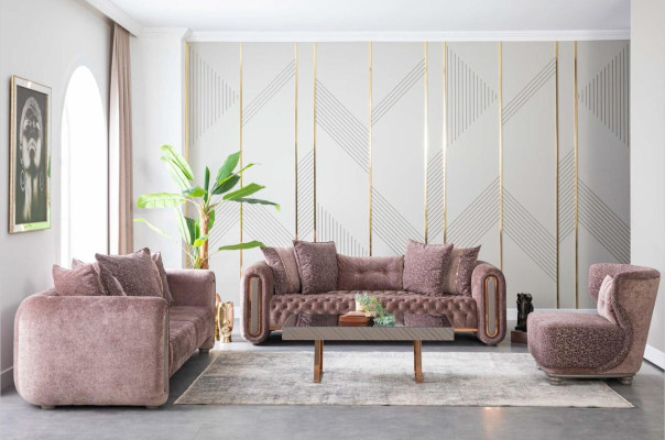 Dreisitzer Beige Couch Sofa Möbel Einrichtung Couchen Sofas Polster