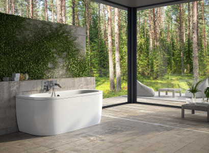 Badewannen Rechteckige Design Rund Badewanne Weiß Moderne