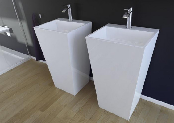 Modernes Becken Waschbecken Acryl Stand Bad Freistehender Waschtisch