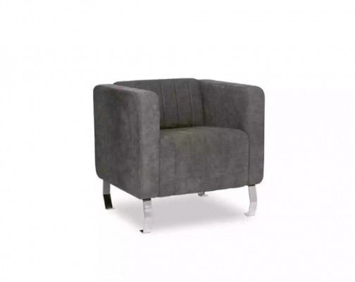 Grau Sessel Modern Design Möbel Arbeitszimmer Neu Büro Textil