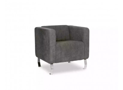 Grau Sessel Modern Design Möbel Arbeitszimmer Neu Büro Textil