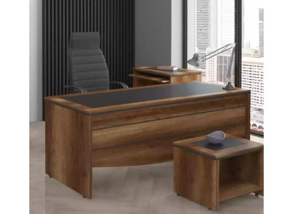 Arbeitszimmer Schreibtisch Holz Bürotisch Büro Möbel Chefschreibtisch