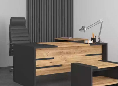 Modern Design Schreibtisch Büro Möbel Holz Tisch Neu Office Cheftische