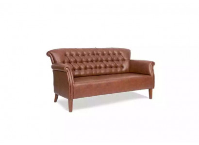 Luxus Dreisitzer Chesterfield Couch Braun Sitzmöbel Moderne Sofas