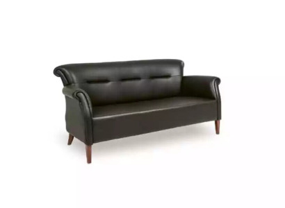 Moderner Schwarzer Dreisitzer Arbeitszimmer Sofas Büromöbelgarnitur