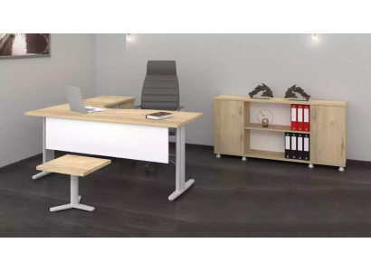 Eckschreibtisch Büro Arbeitszimmer Modern Komplett Set Möbel 3tlg