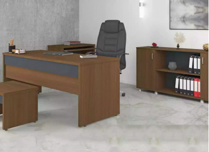 Tisch Büro Arbeitszimmer Büromöbel Schreibtische Schränke 3tlg