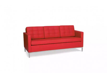 Roter Dreisitzer Moderne Luxus Couch Polstersitzer Textil Sofas Stil