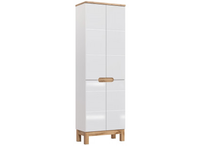 Badschrank Hochschrank Schrank Aufbewahrung Badezimmer Weiß Bad